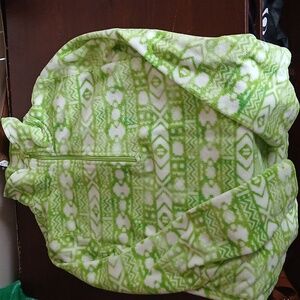 Xhilaration Lime Green Geometric Fleece Pullover